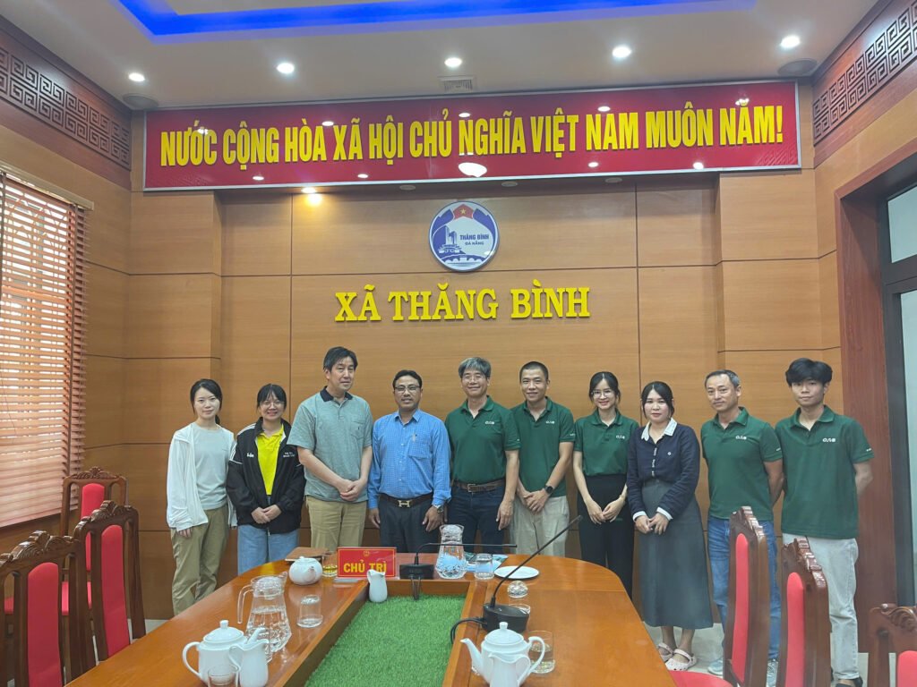 Đoàn công tác CAS làm việc với UBND xã Thăng Bình về dự án Living Lab nông nghiệp tuần hoàn kết hợp năng lượng tái tạo